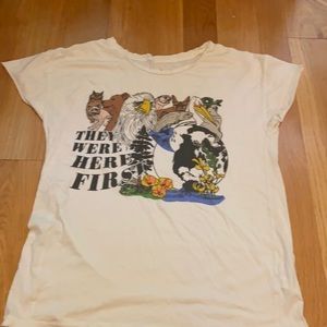 Indy Brand “They were here first” tee shirt